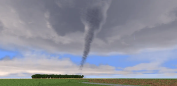 tornado on the map