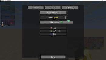 Colors tab