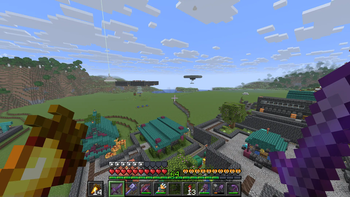 HUD while riding Ghast In-game