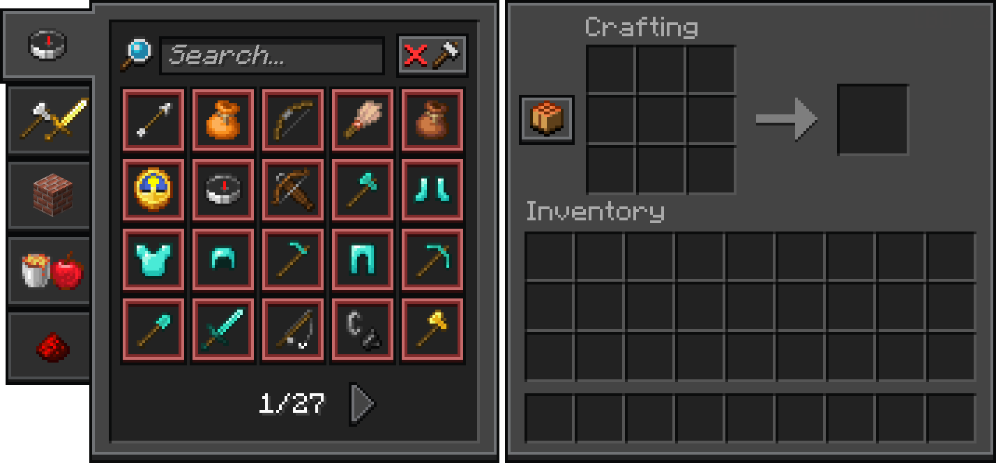 Crafting Table with Recipe Book