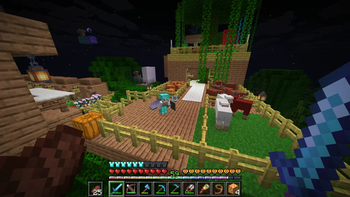 HUD with custom XP and armor bars in-game (v1.1)