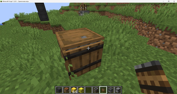 Gunpowder in barrel