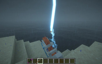 staff summoning lightning