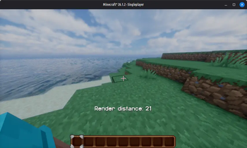 Current Render Distance Toast