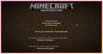 Minecraft credits