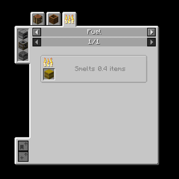 Vanilla hay block, now a valid fuel source too.