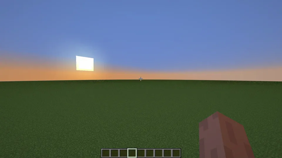 Скриншот демонстрации работы мода Unlocked camera в Minecraft.