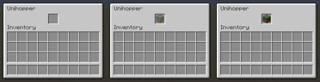 Unihopper Item Filtering