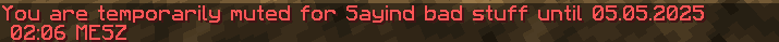 Default "Temporarily Muted" Message