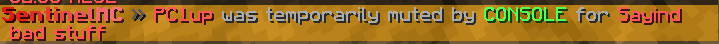 Default "Temporarily Muted" Staff Notification