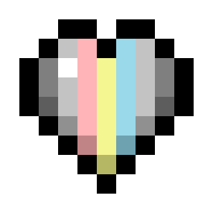 Demiflux Pride Flag Hearts (7-Color Vertical)
