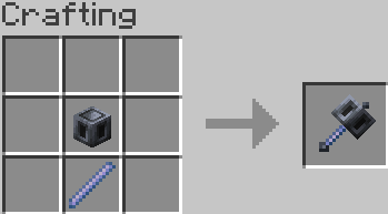 A mace in crafting grid
