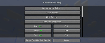 config menu