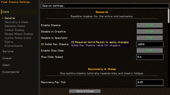 In game Config UI