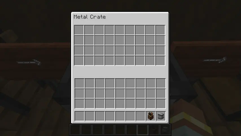 Metal Crate Storage Ui