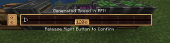 Example of the bug occuring when opening a slider gui