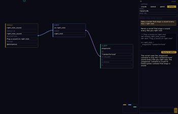 Using AI to generate scripts