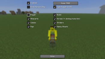 config screen