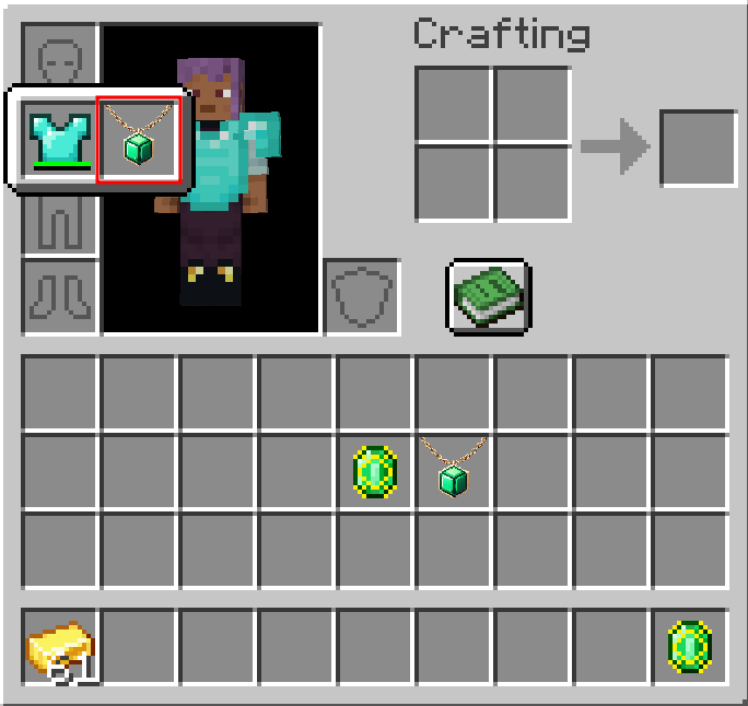 The Necklace Slot using the Hero Necklace.