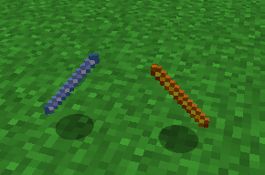 The two rods on the floor