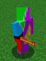 A player holding the new rods