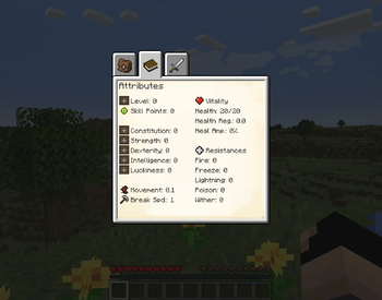 Attributes page