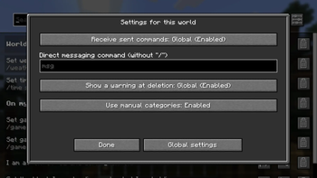 Per world settings