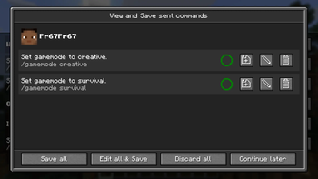 Share view and save screen
