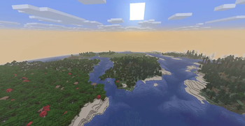 many forests divided by a river