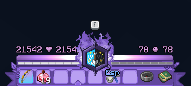 Hotbar w/available ultimate ability
