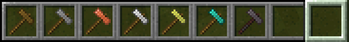Axes in hotbar