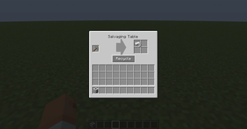 Salvaging table gui