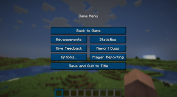 Blue Game Menu