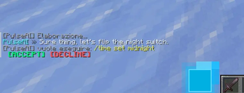 Commands accept and decline
