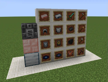A few items and blocks