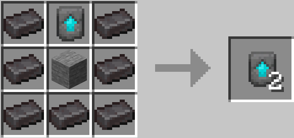 Stone upgrade template duplication with netherite ingots