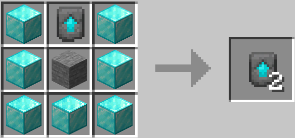 Stone upgrade template duplication with diamond blocks