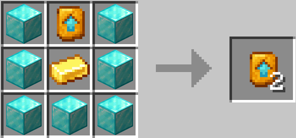 Gold  upgrade template duplication with diamond blocks