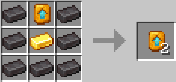Gold  upgrade template duplication with netherite ingots