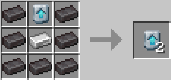 Iron  upgrade template duplication with netherite ingots