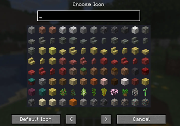 Icon Selection