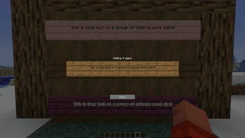 Sign Edit Menu