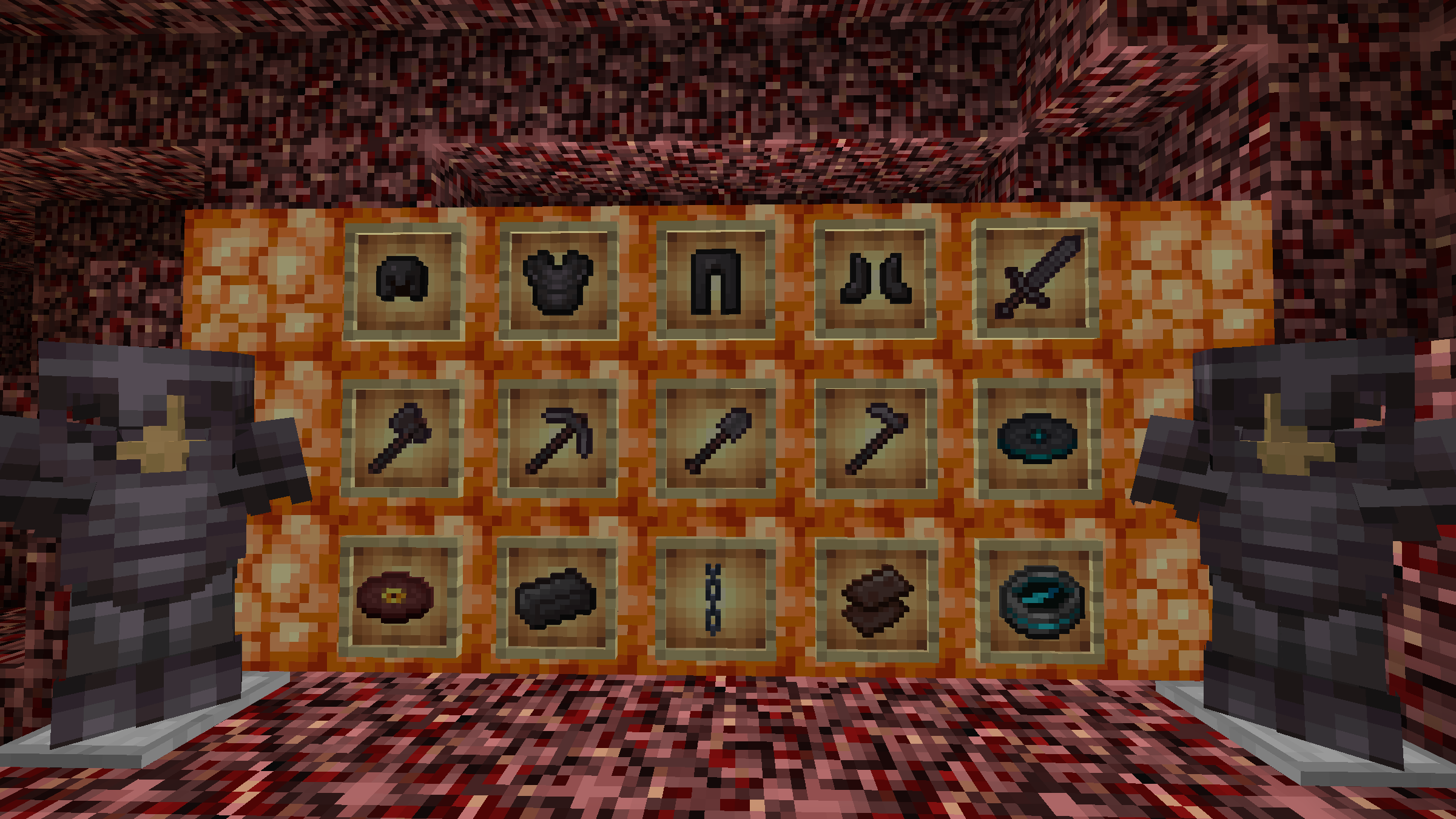 Wall of nether/rare items