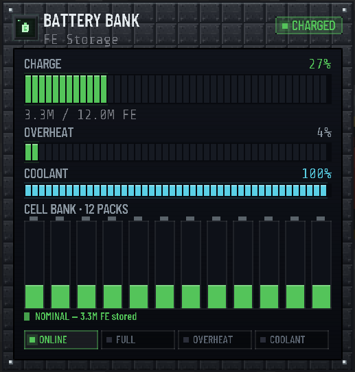 Battery Bank UI