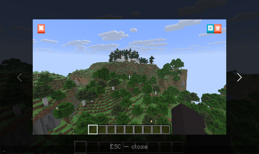 In-game screenshot viewer