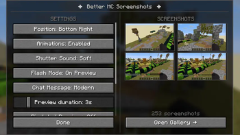 Configuration Menu