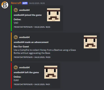 Connect, Disconnect and Advancement messages