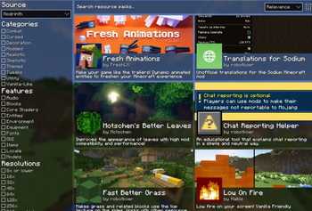 download resource packs menu