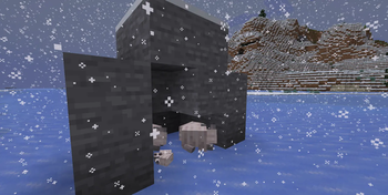 Arctic sleep in shelter when rainy 