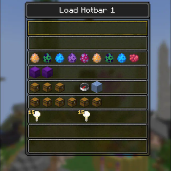 Custom Hotbar Menu